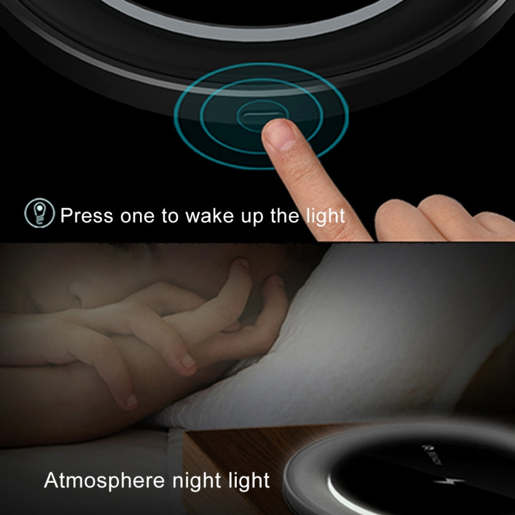 lenuo Intelligent Qi Standard Fast Wireless Charger, For iPhone, Galaxy, Huawei, Xiaomi, LG, HTC and Other QI Standard Smart Phones (Black)