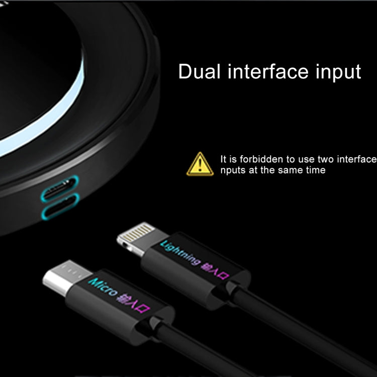 lenuo Intelligent Qi Standard Fast Wireless Charger, For iPhone, Galaxy, Huawei, Xiaomi, LG, HTC and Other QI Standard Smart Phones (Black)