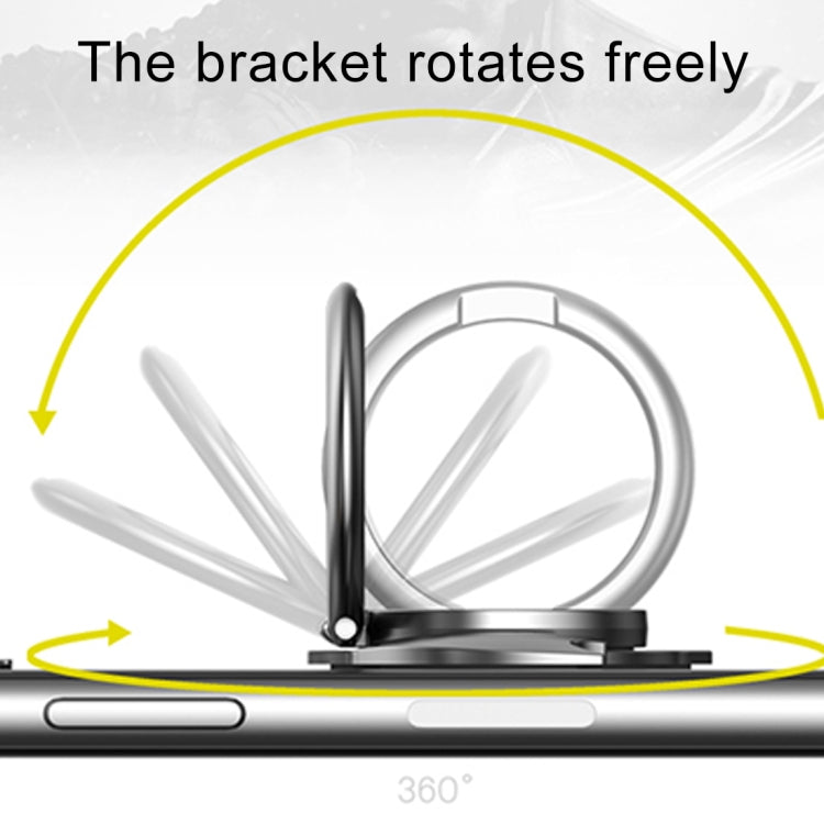 lenuo 360 Degrees Rotation Metal Bat Shape Phone Ring Holder with Magnetic Function