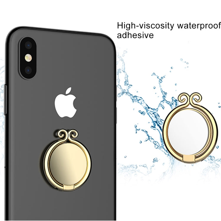 lenuo DL-27 360 Degrees Rotation Metal the Incantation of the Golden Hoop Shape Phone Ring Holder