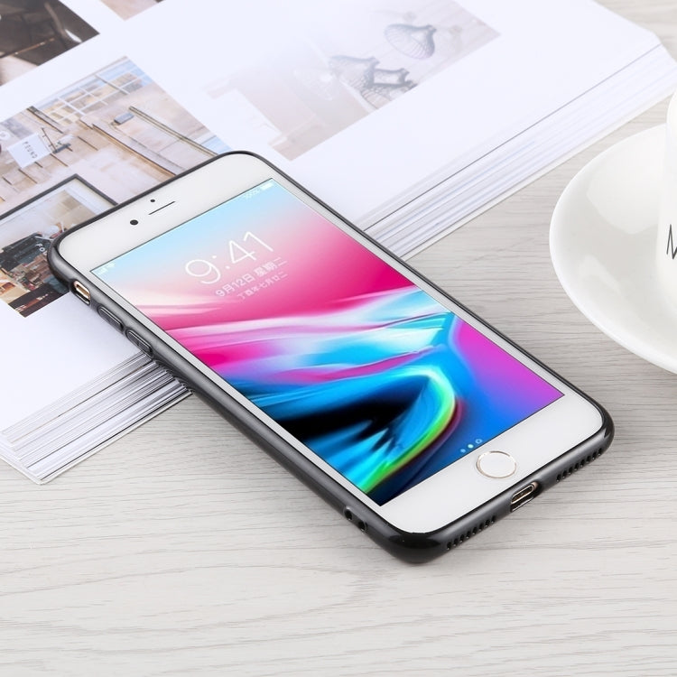 Fashion Dot Pattern Anti-scratch Gradient Color Glass Protection Case for iPhone 8 Plus & 7 Plus