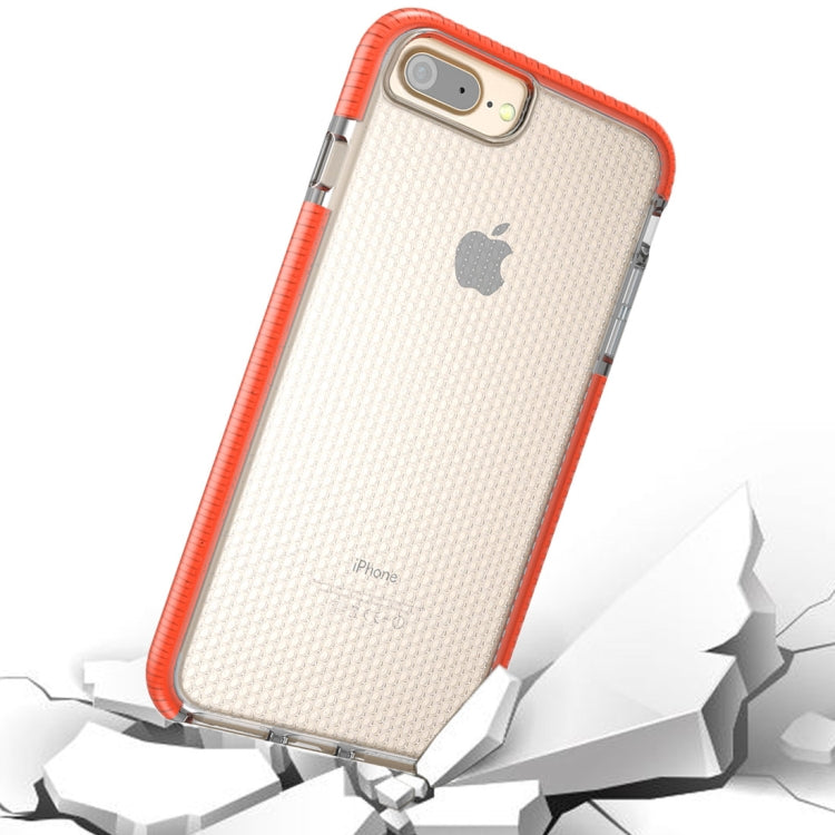 For iPhone 8 Plus & 7 Plus & 6 Plus Basketball Texture Anti-collision TPU Protective Back Cover Case