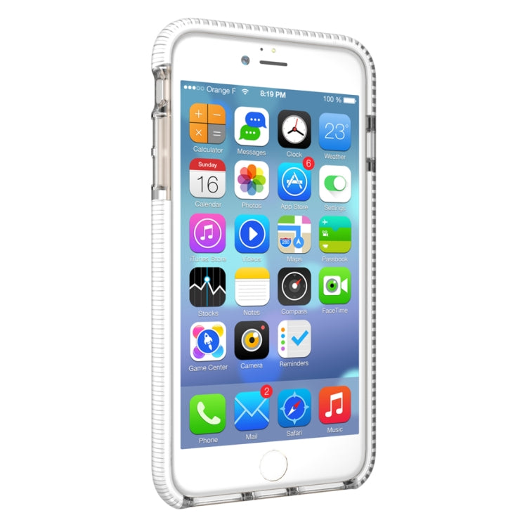 For iPhone 8 Plus & 7 Plus & 6 Plus Basketball Texture Anti-collision TPU Protective Back Cover Case