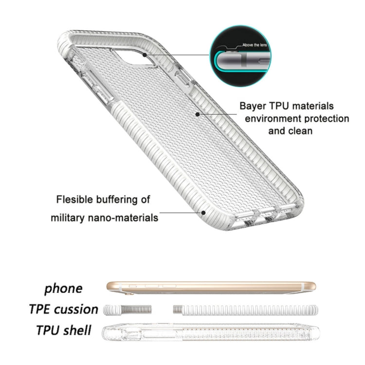 For iPhone 8 Plus & 7 Plus & 6 Plus Basketball Texture Anti-collision TPU Protective Back Cover Case