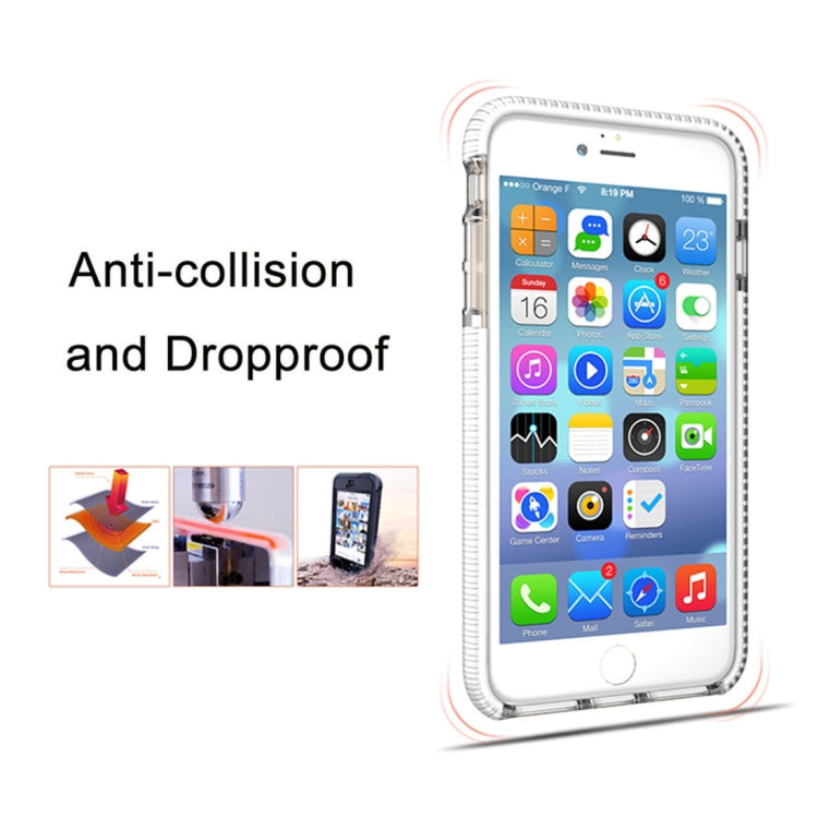 For iPhone 8 Plus & 7 Plus & 6 Plus Basketball Texture Anti-collision TPU Protective Back Cover Case