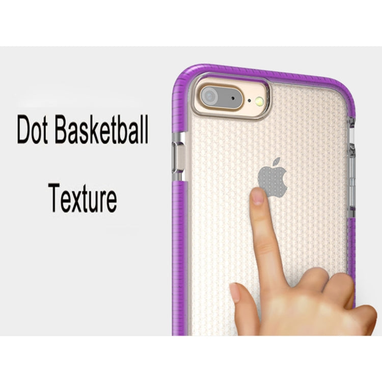 For iPhone 8 Plus & 7 Plus & 6 Plus Basketball Texture Anti-collision TPU Protective Back Cover Case