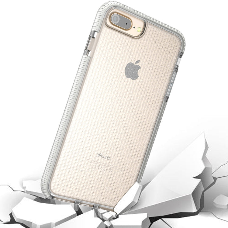 For iPhone 8 Plus & 7 Plus & 6 Plus Basketball Texture Anti-collision TPU Protective Back Cover Case