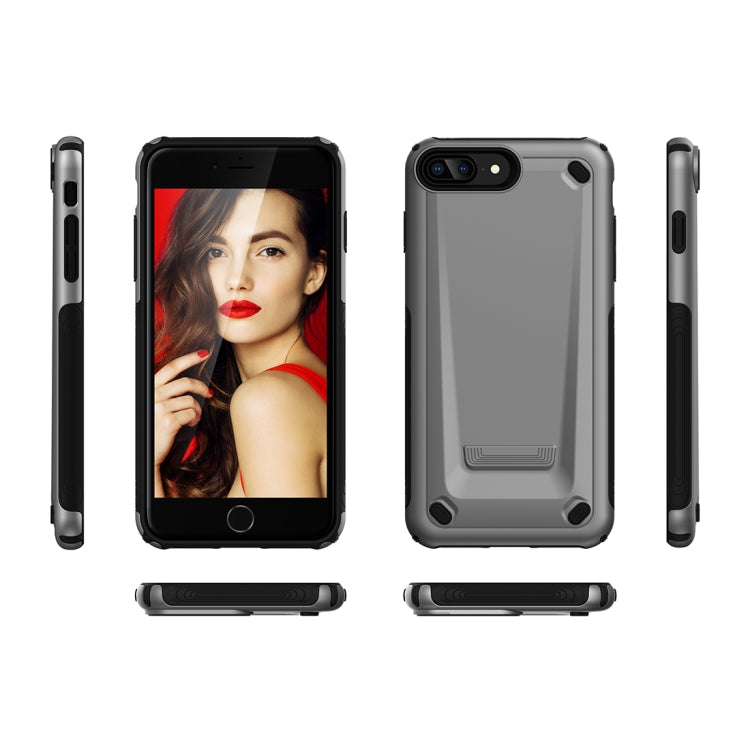 Ultra-thin TPU+PC Mechanic Shockproof Protective Case for iPhone 8 Plus & 7 Plus