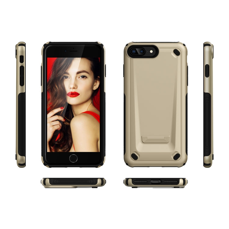 Ultra-thin TPU+PC Mechanic Shockproof Protective Case for iPhone 8 Plus & 7 Plus