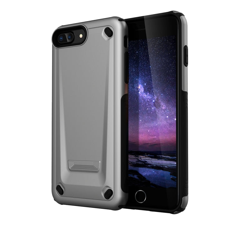 Ultra-thin TPU+PC Mechanic Shockproof Protective Case for iPhone 8 Plus & 7 Plus