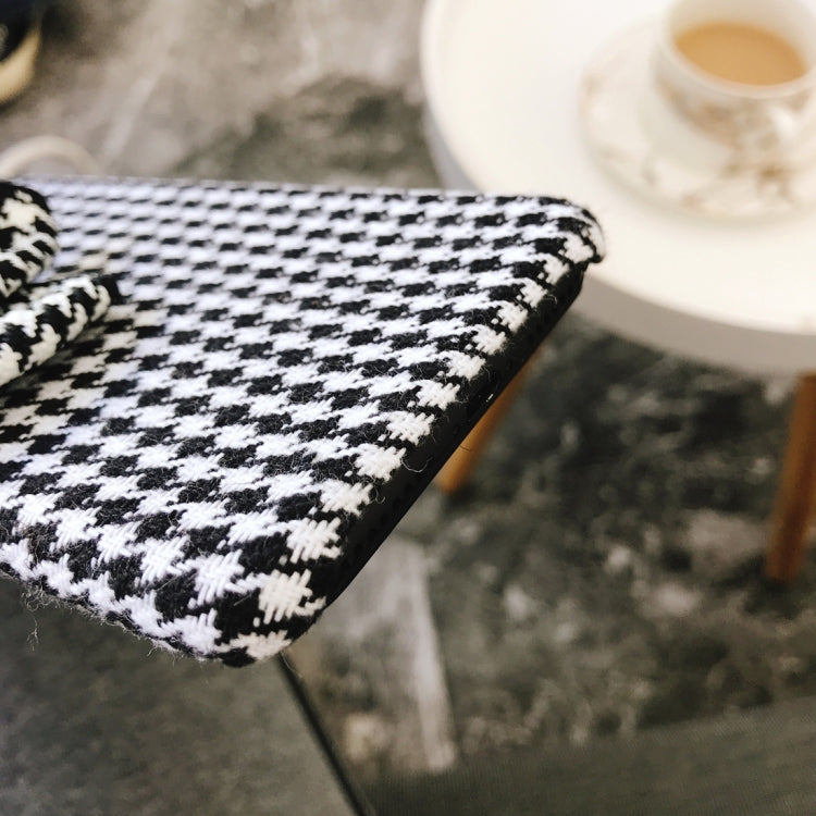 For iPhone 8 Plus & 7 Plus Houndstooth Bowknot Style Protective Back Case with Sling