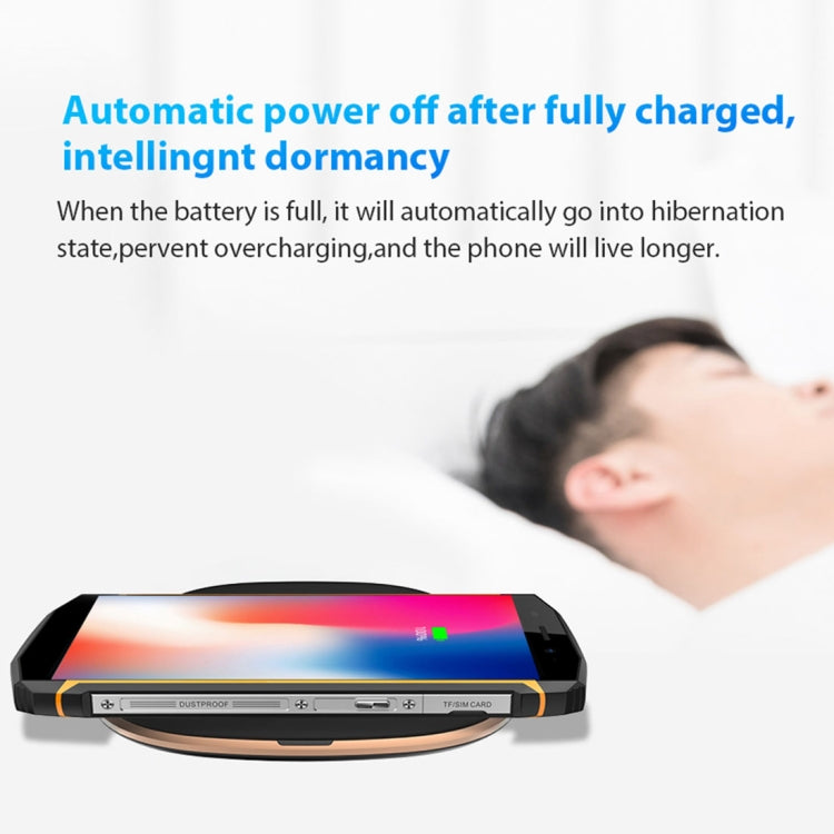 [HK Warehouse] Blackview W1  Simple Round Metal 10W Max Qi Wireless Charger Pad, For Blackview BV680 Pro, A30, A20, A20 Pro and Other Blackview Phones (Black)