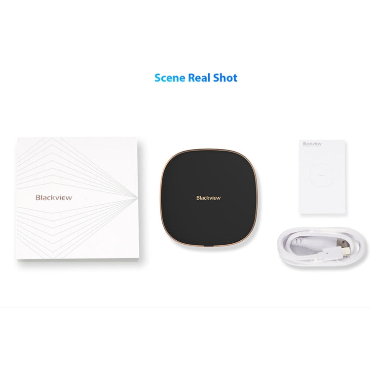 [HK Warehouse] Blackview W1  Simple Round Metal 10W Max Qi Wireless Charger Pad, For Blackview BV680 Pro, A30, A20, A20 Pro and Other Blackview Phones (Black)