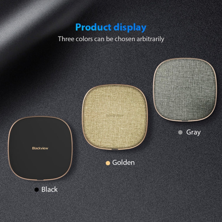 [HK Warehouse] Blackview W1  Simple Round Metal 10W Max Qi Wireless Charger Pad, For Blackview BV680 Pro, A30, A20, A20 Pro and Other Blackview Phones (Black)