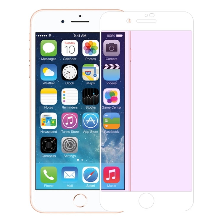 Anti-scratch 9H 10D Full Screen Purple-ray Tempered Glass Film for iPhone 8 / 7