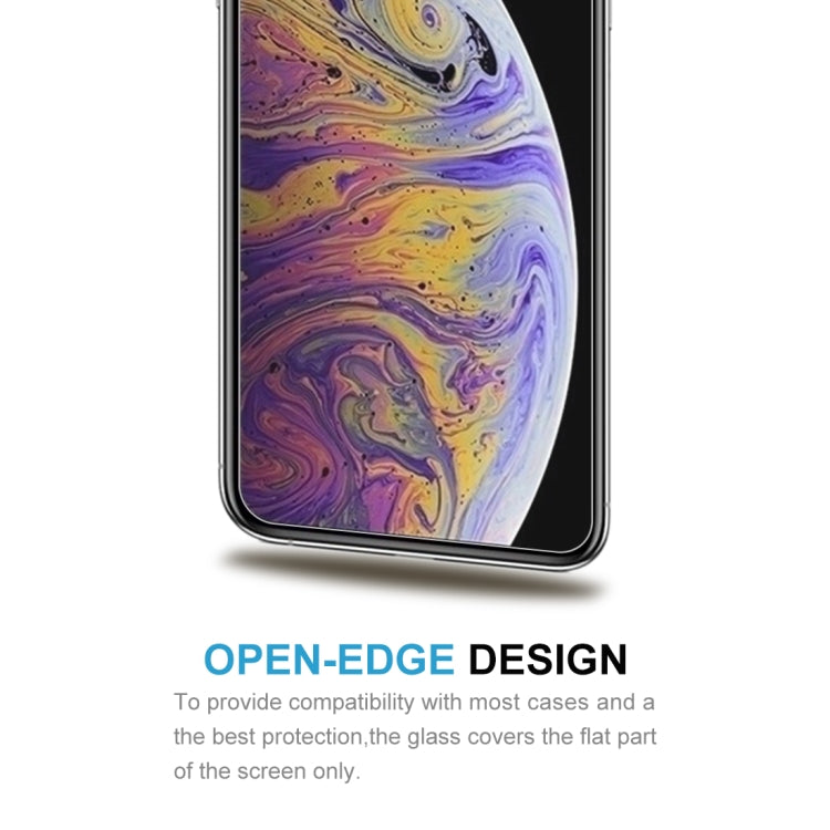 For iPhone XS Max 100pcs 9H 2.5D Tempered Glass Film
