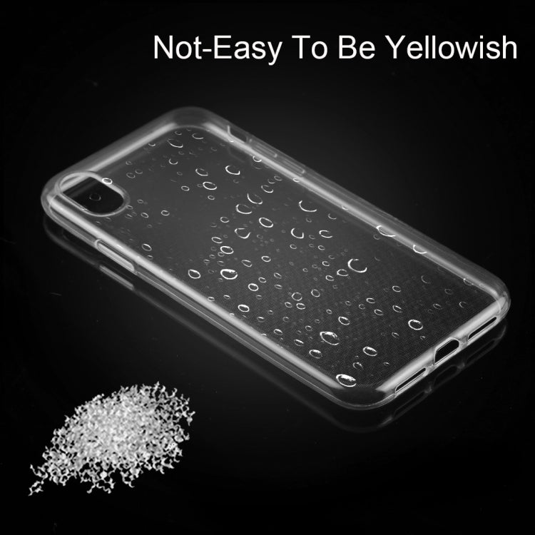 For iPhone X / XS 50pcs 0.75mm Ultra-thin Transparent TPU Protective Case