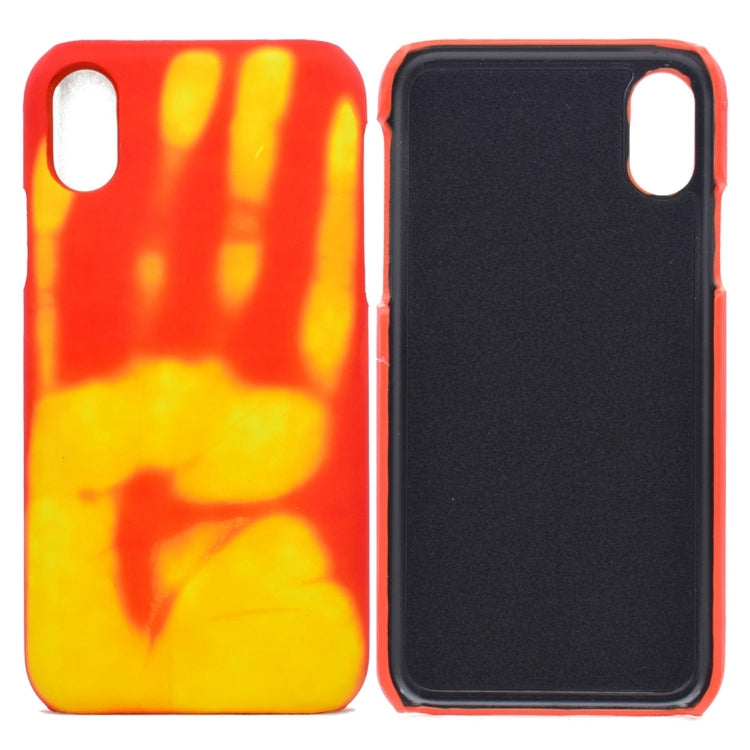 For iPhone X / XS Thermal Sensor Discoloration Protective Back Cover Case