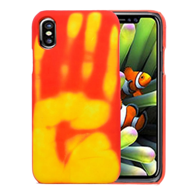 For iPhone X / XS Thermal Sensor Discoloration Protective Back Cover Case