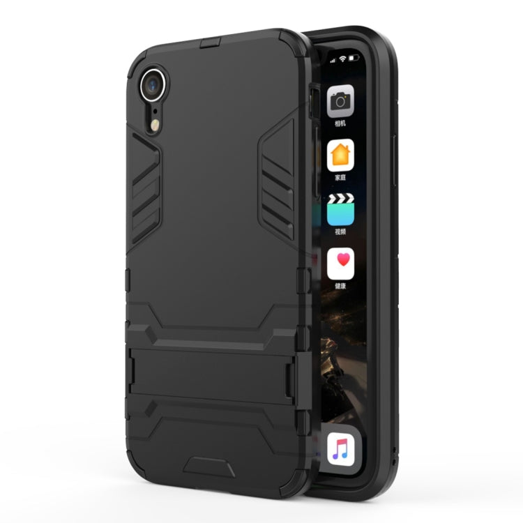 For iPhone XR PC + TPU Shockproof Protective Case with Holder