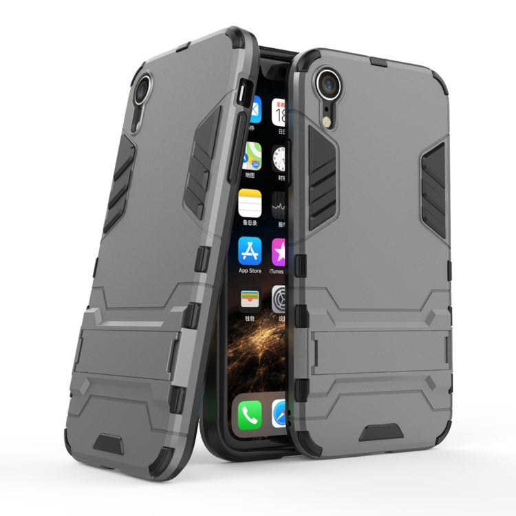 For iPhone XR PC + TPU Shockproof Protective Case with Holder