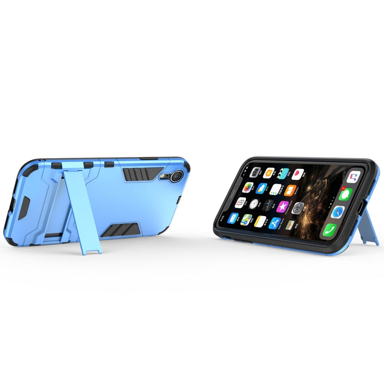 For iPhone XR PC + TPU Shockproof Protective Case with Holder