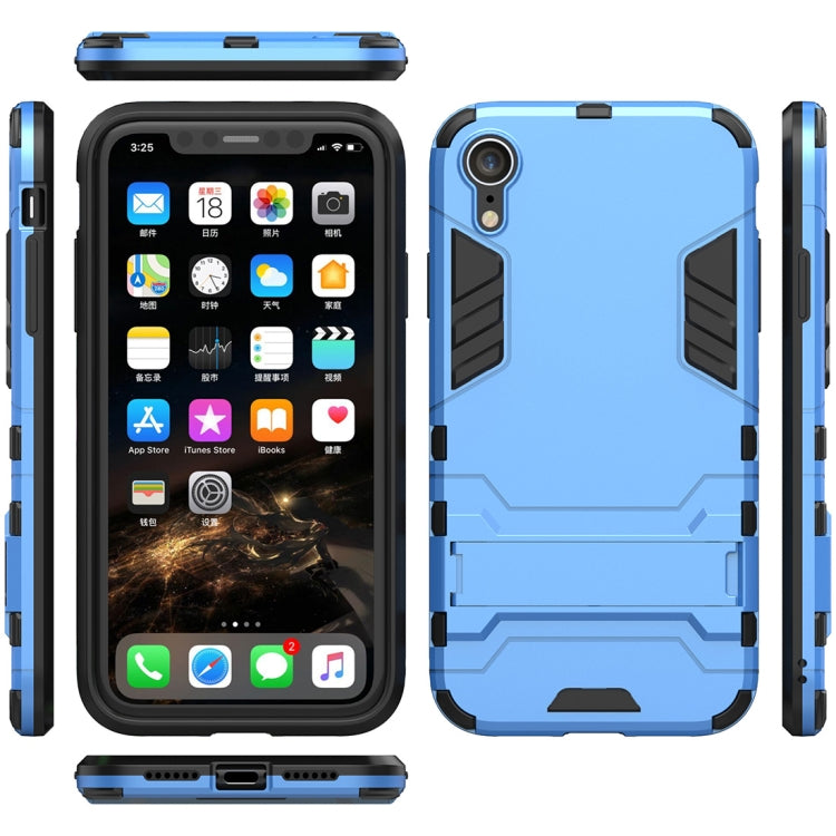 For iPhone XR PC + TPU Shockproof Protective Case with Holder