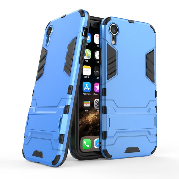 For iPhone XR PC + TPU Shockproof Protective Case with Holder