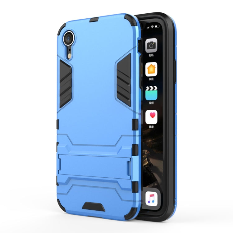 For iPhone XR PC + TPU Shockproof Protective Case with Holder