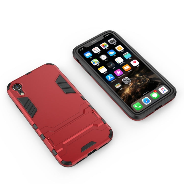 For iPhone XR PC + TPU Shockproof Protective Case with Holder