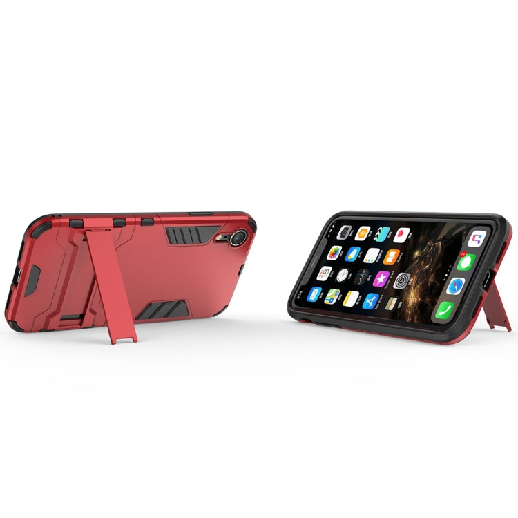 For iPhone XR PC + TPU Shockproof Protective Case with Holder