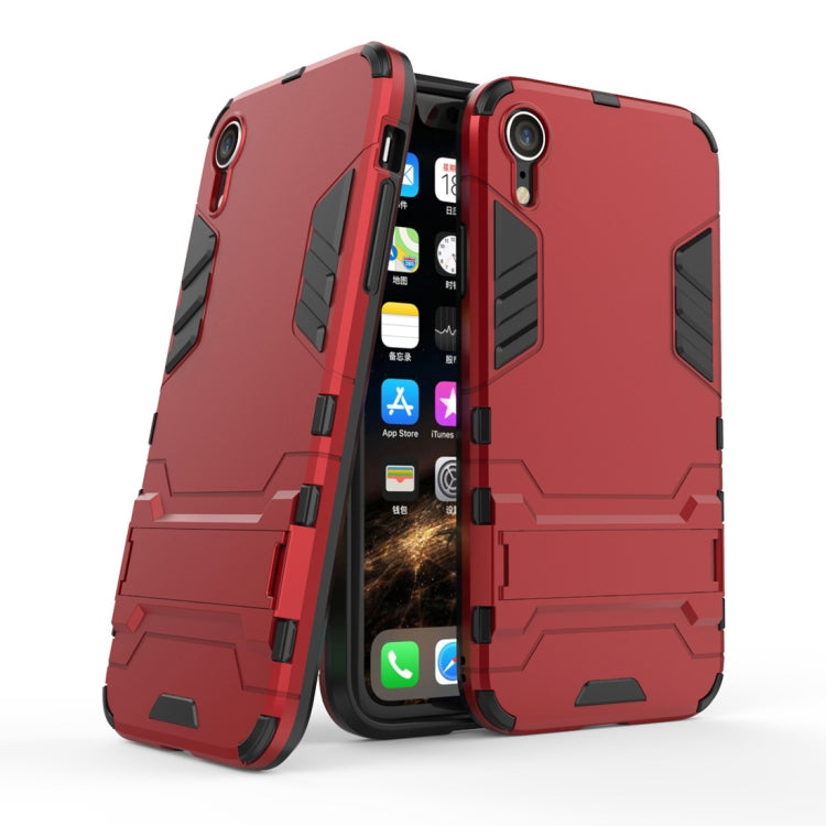 For iPhone XR PC + TPU Shockproof Protective Case with Holder