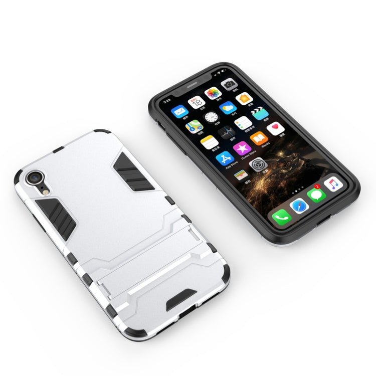 For iPhone XR PC + TPU Shockproof Protective Case with Holder