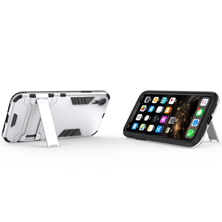 For iPhone XR PC + TPU Shockproof Protective Case with Holder