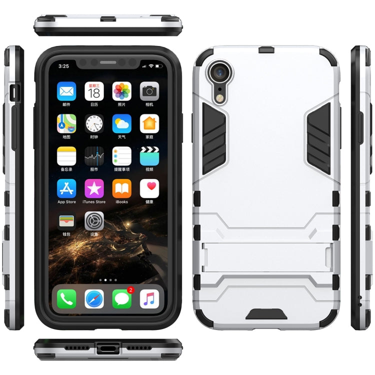 For iPhone XR PC + TPU Shockproof Protective Case with Holder