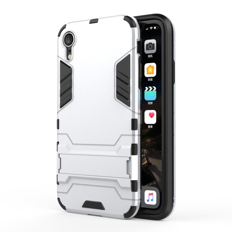 For iPhone XR PC + TPU Shockproof Protective Case with Holder