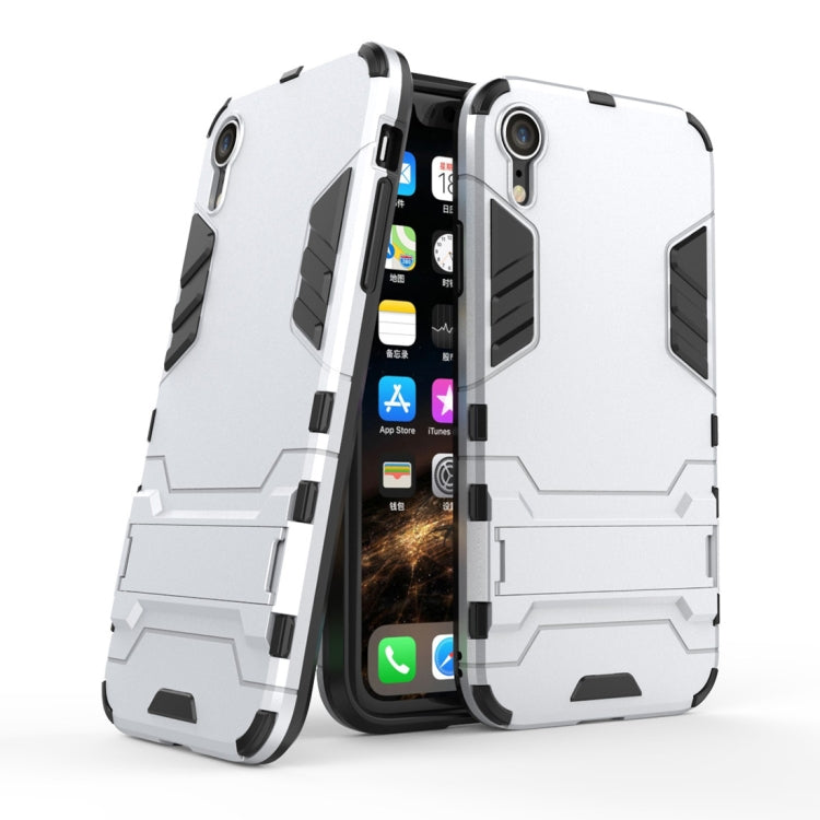 For iPhone XR PC + TPU Shockproof Protective Case with Holder