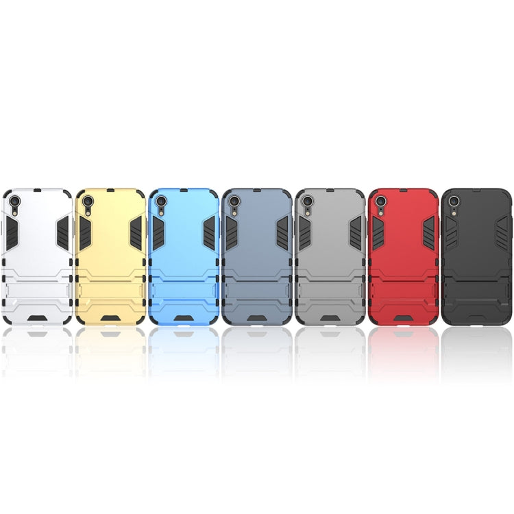 For iPhone XR PC + TPU Shockproof Protective Case with Holder
