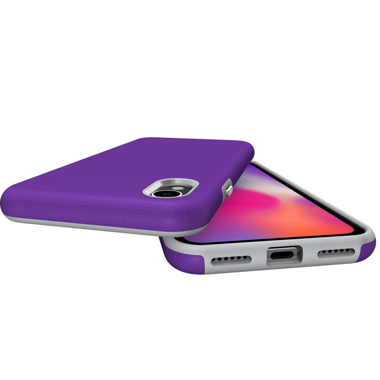 For iPhone X / XS Anti-slip Armor Protective Case Back Cover Shell