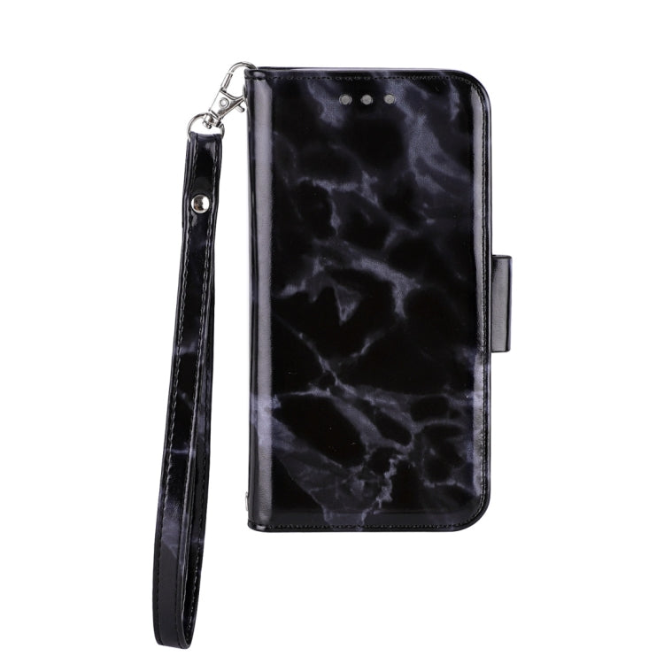 For iPhone X / XS Detachable Marble Pattern TPU+PU Leather Case with Card Slot & Wallet & Lanyard