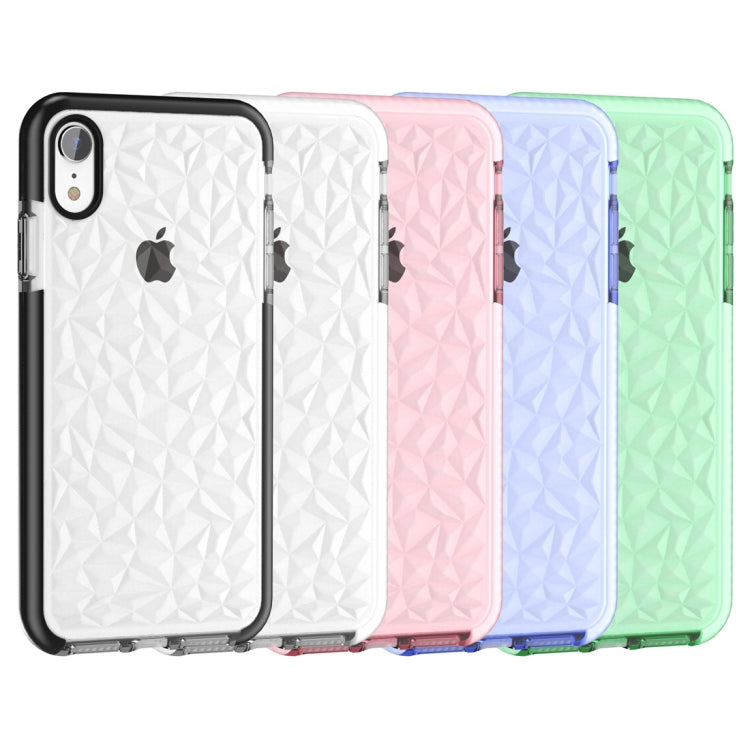 For iPhone XR Diamond Texture TPU Case