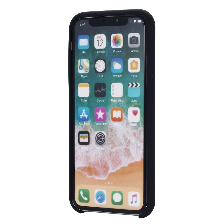 For iPhone X / XS Four Corners Full Coverage Liquid Silicone Protective Case Back Cover