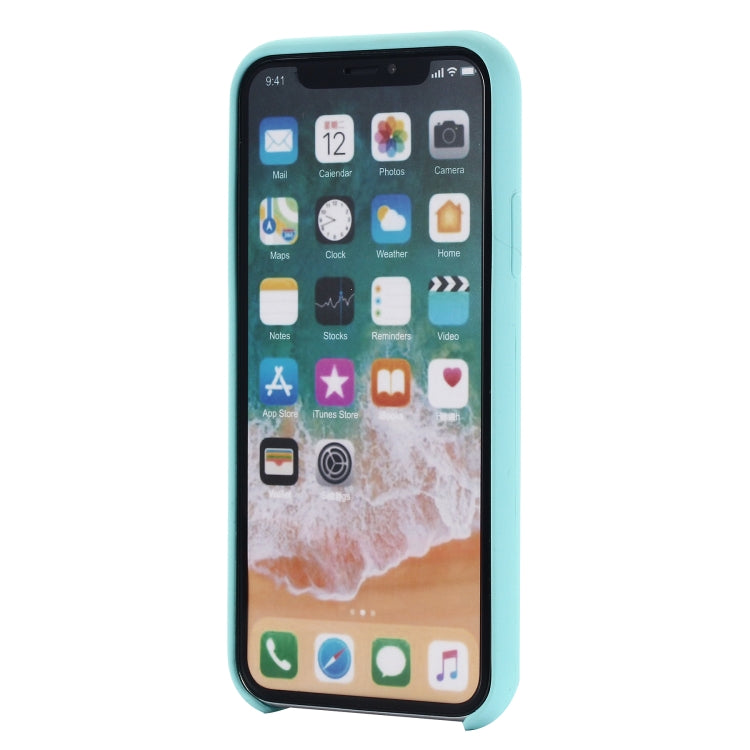 For iPhone X / XS Four Corners Full Coverage Liquid Silicone Protective Case Back Cover