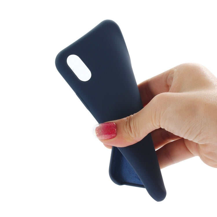 For iPhone X / XS Four Corners Full Coverage Liquid Silicone Protective Case Back Cover