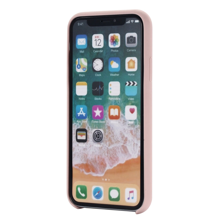 For iPhone X / XS Four Corners Full Coverage Liquid Silicone Protective Case Back Cover