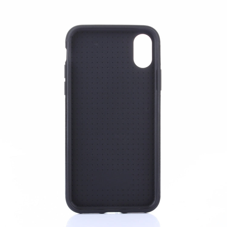 For iPhone X / XS Crazy Horse Texture PU Case