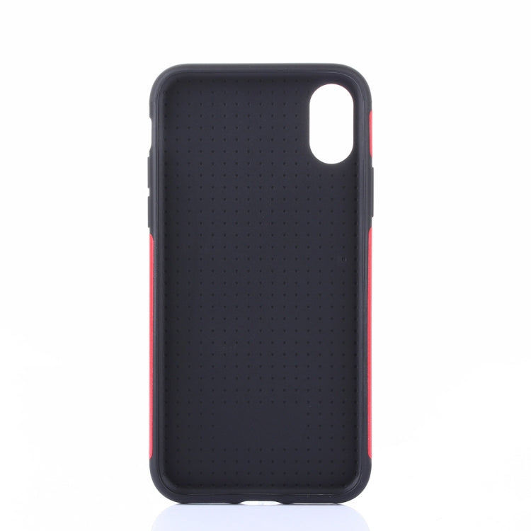 For iPhone X / XS Crazy Horse Texture PU Case
