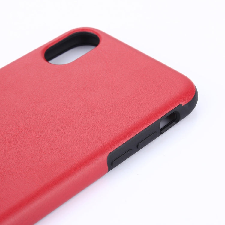 For iPhone X / XS Crazy Horse Texture PU Case