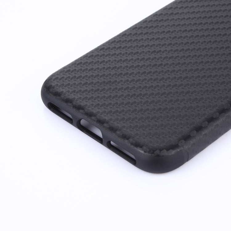 For iPhone X / XS Carbon Fiber Texture PU Case