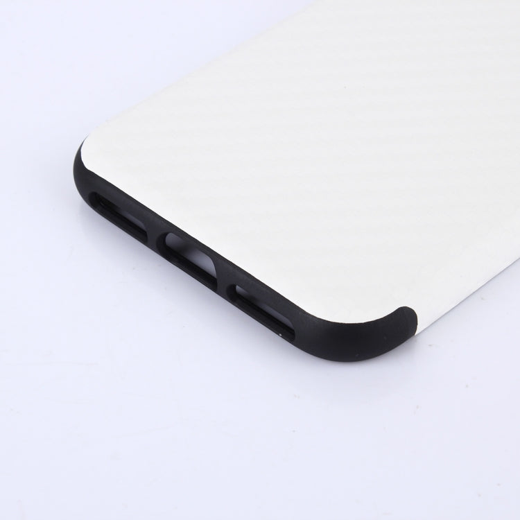 For iPhone X / XS Carbon Fiber Texture PU Case
